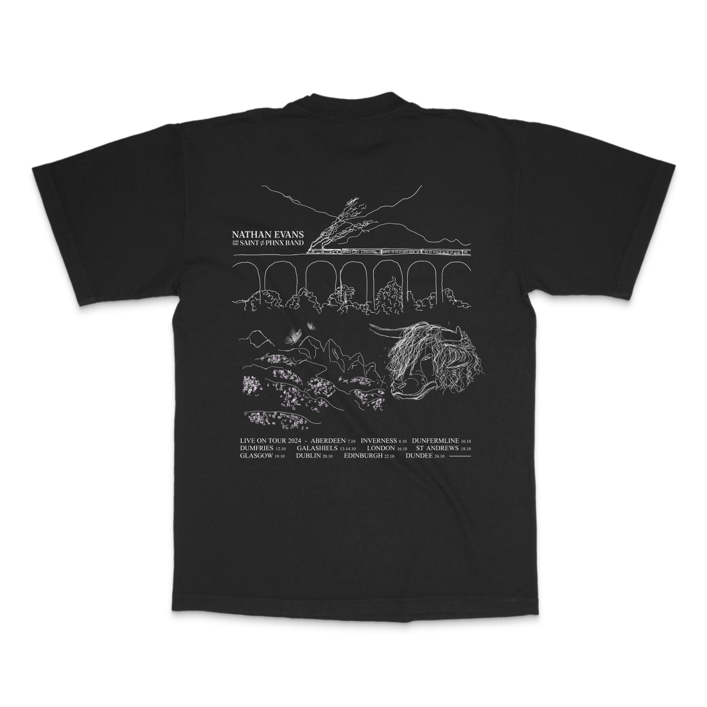 Nathan Evans Tour T-Shirt Black